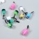 Decor for creativity Glass, plastic "Jars with a smoothie with a loop" mix 1x1x2.4 cm