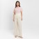 Women's cotton pants Minaku: Enjoy Milk color, size 44