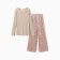 Home Home (longshit and trousers) KAFTAN "velvet", 40-42, roses/beige