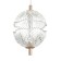 Lamp Bayerlux "Aina" 36W LED gold 70x13.5x19cm