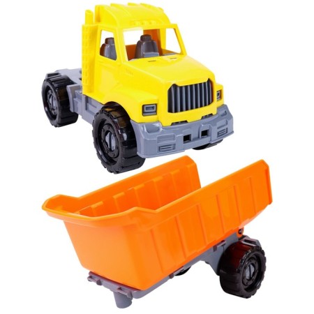 Machine “Bison” tractor, with a trailer, construction-3