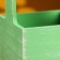 Kashpo - wooden box 13.5x13.5x30 cm Green Provence