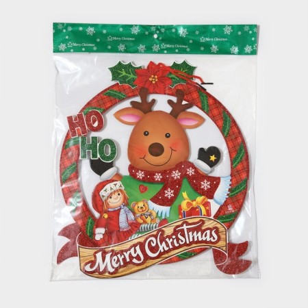 Decorative decoration (suspension) "Merry Christmas" 36.5x31.5 cm-6