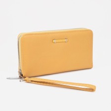 Women's wallet with lightning, yellow color