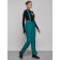 Semi -combinezone ski insulated female winter, size 50, green color