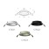 Building lamp built -in Ambrella Diy System Elements C7622 for nozzles D70 mm, GU5.3, Black Sand Color