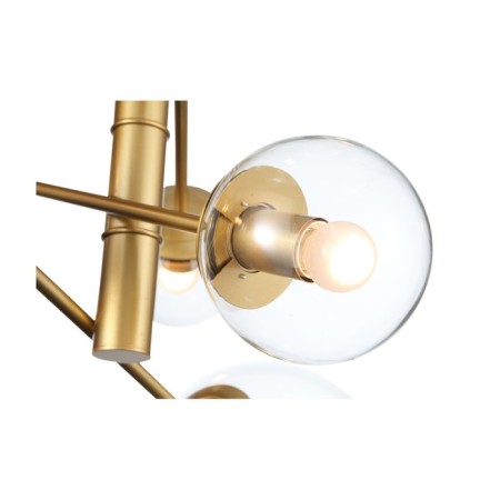 Suspension lamp ST LUCE. SL1150.203.08. Liora. 8x40 watts, E27, 65x65 cm, matte gold color-8