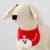Dog collar "Santa", red