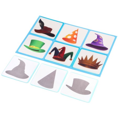Lotto for kids "in the castle of a wizard. We select silhouettes ", 3+-3