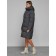 Coat insulated winter female, size 42, dark gray color