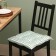 Siddle on the chair Ethel "Cage" 40x40 cm, col. green, 100% polyester