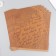 Scrapbooking paper Kraft "Old Manuscript" Density 180 g 30.5x32 cm