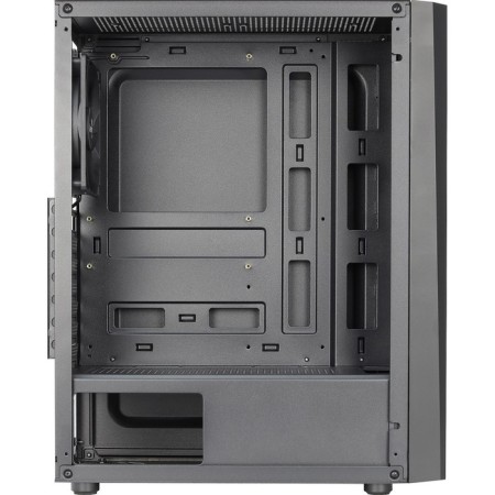 The Aerocool Delta case is black without ATX 7x120mm 2xusb2.0 1xusb3.0 Audio Bott PSU-4