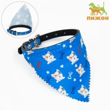 A collar with a scarf 