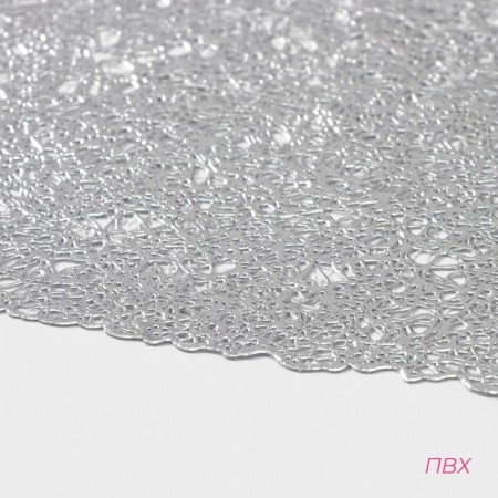 Serving napkins on the table “straw”, 30 × 45 cm, 4 pcs, silver-2