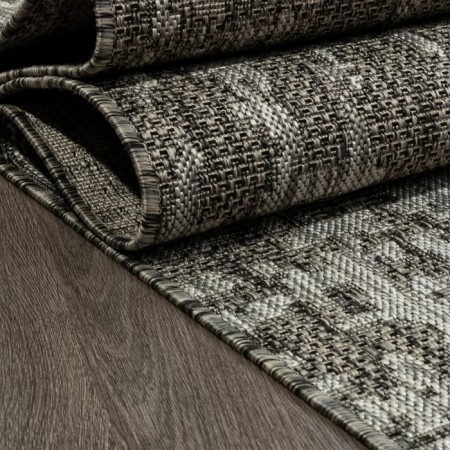 Rectangular carpet Merinos Kair, size 160x300 cm, Gray color-3