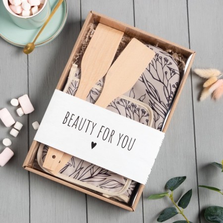 Set of Gift Dolyana Beauty for You: mittens 20x28 cm, severch 17x17 cm, 2 shoulder blades
