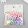 Decor for creativity plastic "Flower" Color set 25 pcs 0.4x2.3x2.3 cm