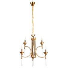Trong chandelier 6x40W E14 Brass 58x58x61 cm Bayerlux