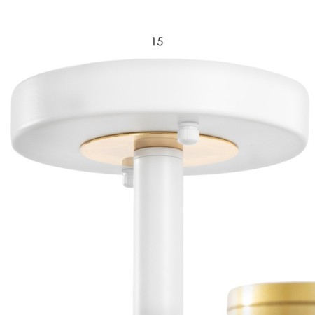 Sendi chandelier 7XLED 150W 3000-6000K white-gold 81x81x21 cm Bayerlux-11