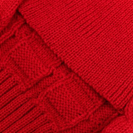 Sweater with openwork viscous, XS (DS 17, Osh 17, OG 23-27 cm), red-7