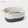 Basket for storage ladled handmade LadOM "Rita", 34 × 23 × 14 cm, color gray color