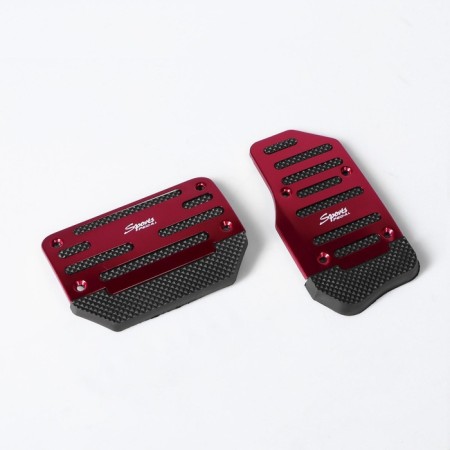 Cartage pedals, anti -slip, red, set 2 pcs-1