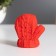 Night -bend "mittens" 2W LED LR44 red 4x6x7cm