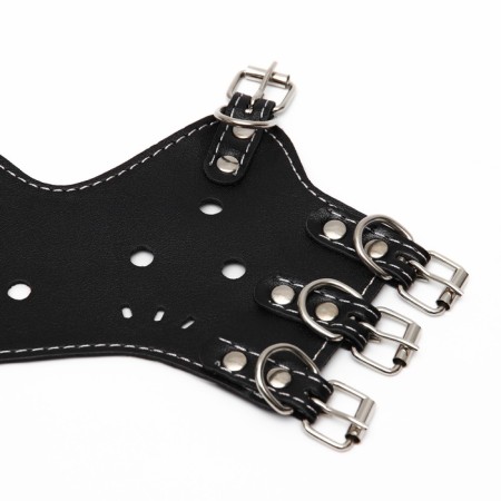 Muzzle of pressed leather adjustable, No. 4, DN 8.8 cm, OM 29-35 cm, black-10