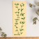Music Life guitar sticker, green flowers