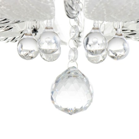 Svetogor chandelier "Melbourne" 4x60W E27 LED lighting chrome 40x40cm-10