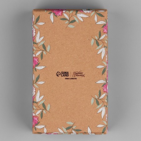 Rectangular gift box, packaging, "flowers", 14 x 8 x 4.5 cm-4