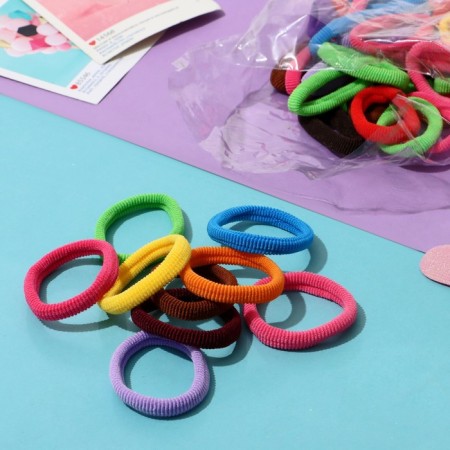 Hair elastic band "Mahrushka" (set 48 pcs) 5.5 cm, multi -flow