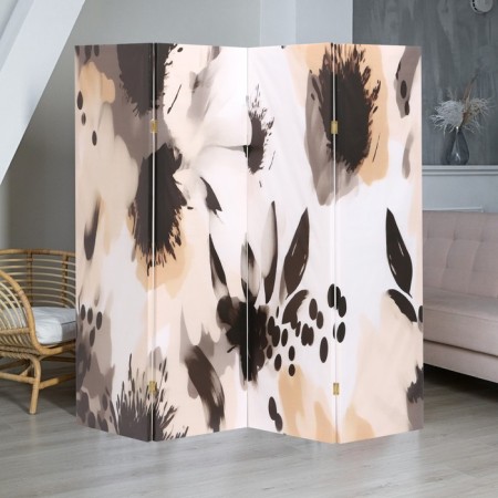 Shirma "Abstraction. Butterfly, flowers, brush", 200x160 cm