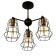 Chandelier 2210/3 E27 40W Black-Bronze 34.4x34.4x68 cm Bayerlux