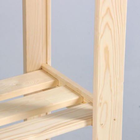 Wooden rack reinforced 150x64x28cm, 4 shelves-3