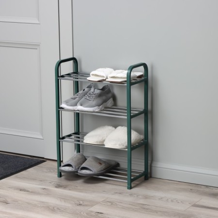 Shoe -shoe Dolyana, 4 tiers, 42 × 19 × 59 cm, green color-3
