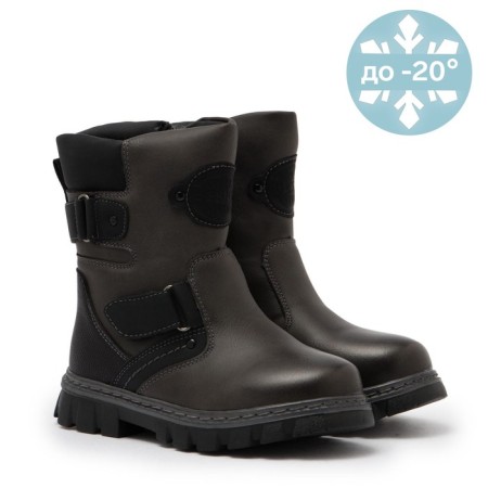 Winter children's boots, brown color, size 30