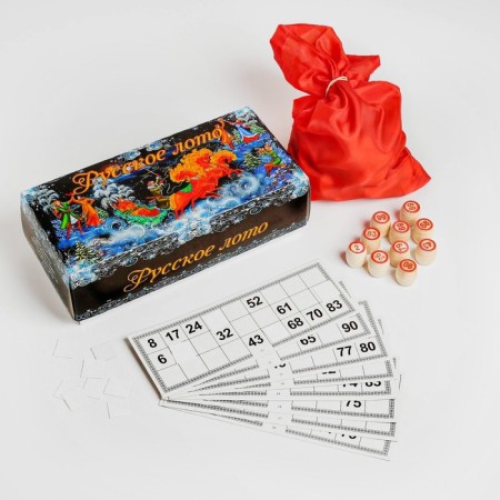 Russian lotto "New Year's fairy tale", card 22 x 8 cm-4