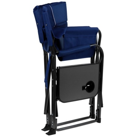 Tourist chair Maclay, table with a cup holder, 63x47x94 cm, blue color-8