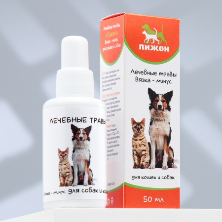 Therapeutic herbs "Pigger" for dogs and cats, knitting minus, 50 ml