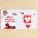 Milk chocolate "Love is" in a postcard, 5 g.