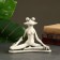Figure "Frog Yog Lotos" 16x21x11sm, Gray Stone