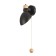 Bra "Ala" E27 40W black 14x23x11 cm