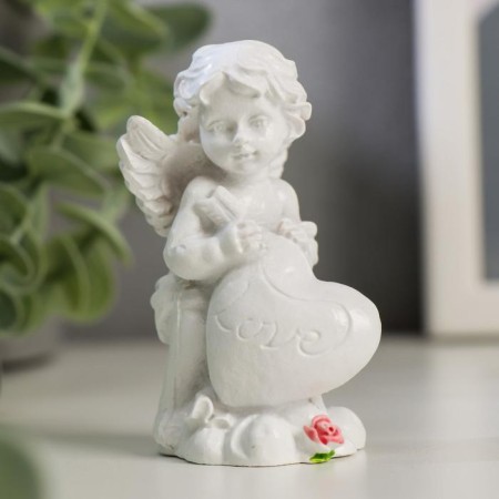 Polystone souvenir "Snowty Angel with Heart" mix 7.7x5x3.7 cm-1