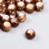 Beads for creativity plastic "Marble. Coffee" d = 1 cm set 20 g