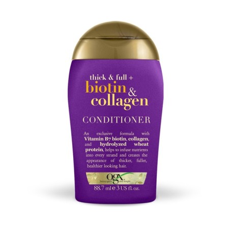 Air conditioning for devoid of volume and thin hair OGX, with biotin and collagen, 88.7 ml