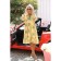 Women's dress, size 46, yellow color