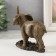 Souvenir Polystone "Elephant on a walk" 12.5x6.2x11 cm
