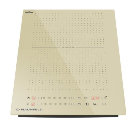 Hound panel Maunfeld CVI292S2FBG, induction, 2 burners, sensor, beige-1